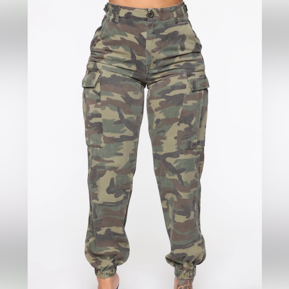 Oversized Camo Cargo Pants